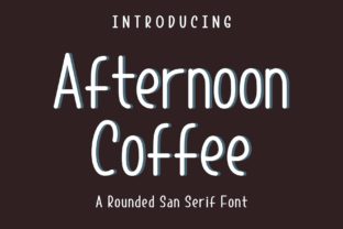 Afternoon Coffee Typeface: A Casual Sans Serif for Modern Branding