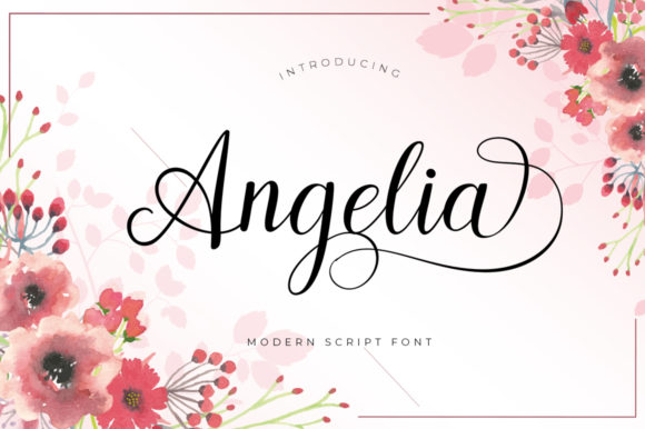 Angelia Script for Elegant Wedding Invitations and Boutique Branding