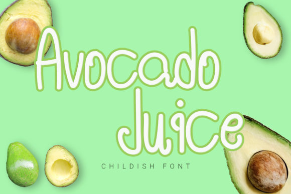 Avocado Juice: A Sweet Script Handwritten Font for Playful Campaigns