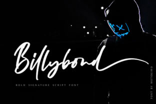 Billybond: A Bold Signature Script Font for Editorial Design