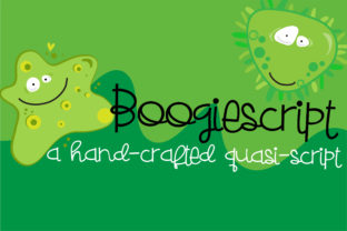 Boogiescript: A Whimsical Script Handwritten Typeface for Editorial Design