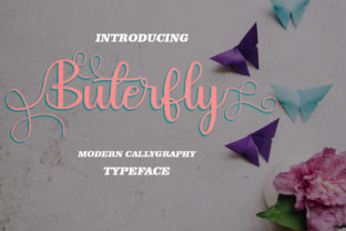 Buterfly: A Modern Script Handwritten Font for Creative Makers