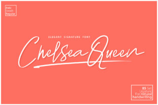 Chelsea Queen Typeface: Elegant Script for Luxury Branding
