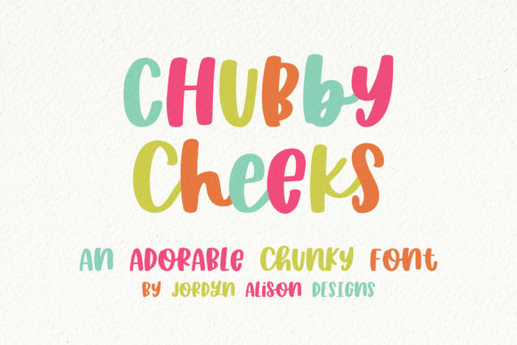 Chubby Cheeks Handwritten Font for Crafts and Branding