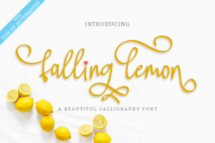 Falling Lemon Typeface: A Natural Handwritten Font for Authentic Branding