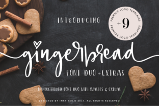Gingerbread Duo: The Perfect Script Handwritten Font for Holiday Projects