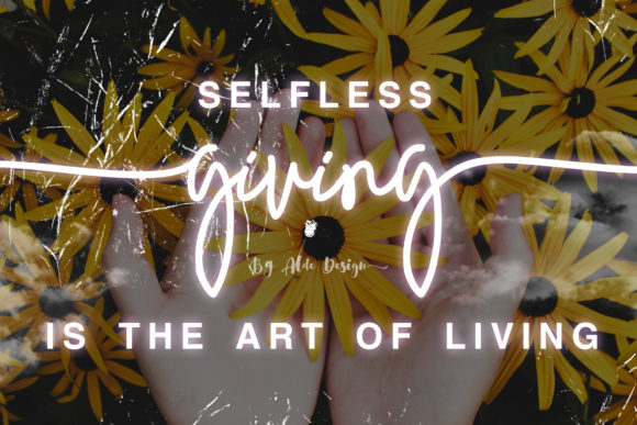 Giving Script: The Elegant Handwritten Font for Boutique Branding