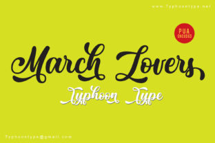 March Lovers Typeface: Bold Script for Campaign Design