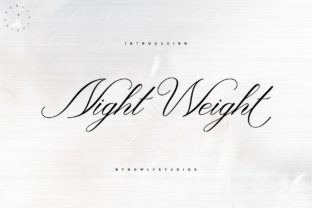 Night Weight Script Typeface Review for Handmade Brands