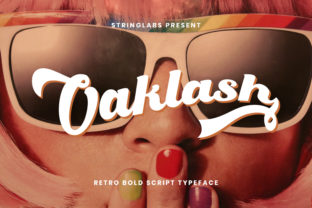 Oaklash Retro Bold Script Font for Trendy Campaigns