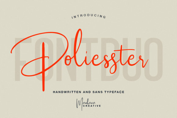 Poliesster: The Script Handwritten Fonts to Elevate Your Brand Identity