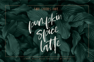 Pumpkin Spice Latte Script: The Bold Brush Typeface for Scroll-Stopping Social Content