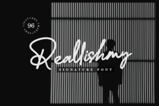 Reallishmy: The Signature Font for Luxurious Editorial Design