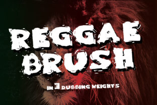 Reggae Brush Typeface for Organic Brand Identity