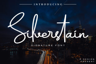 Silverstain: A Signature Script Font for Modern Web Design
