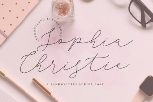 Sophia Christie Script Typeface Review for Editorial Design