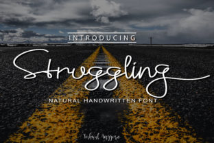 Struggling: A Natural Handwritten Font for Authentic Branding