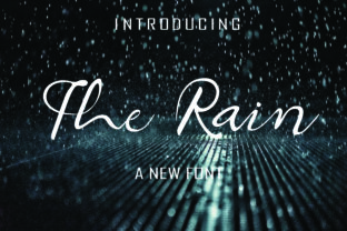 The Rain Font for Elegant Small Business Branding